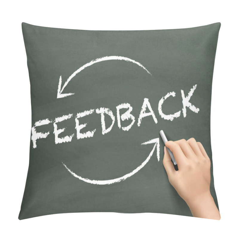 Personality  Feedback Word Written By Hand Pillow Covers