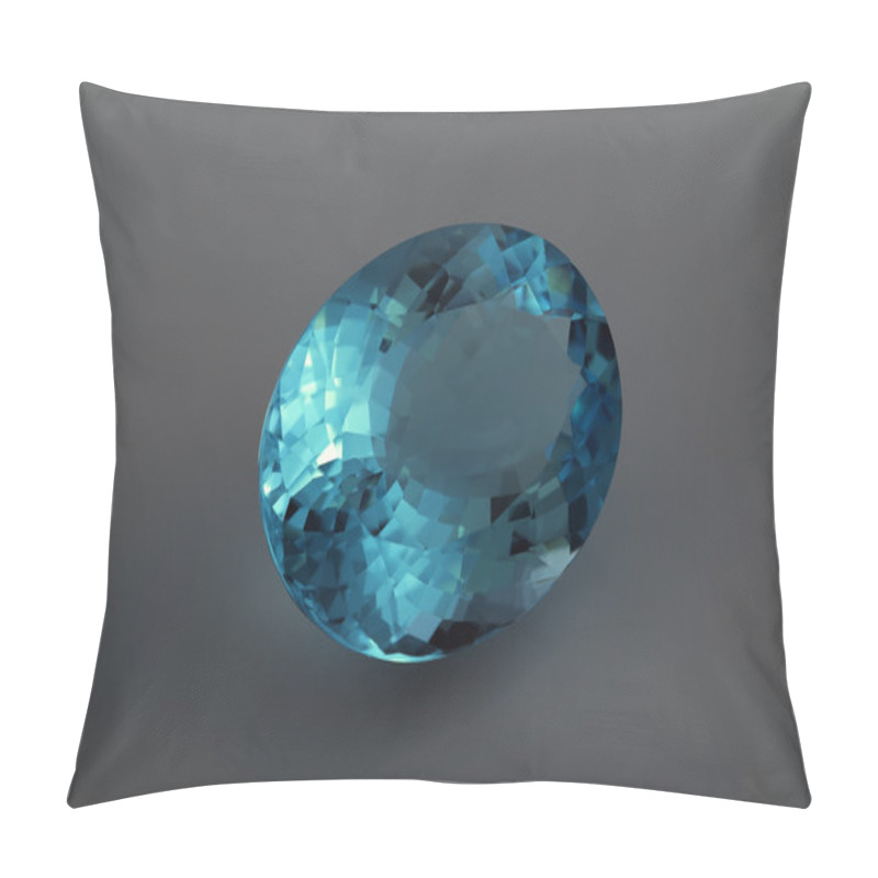 Personality  Natural Blue Topaz. Pillow Covers