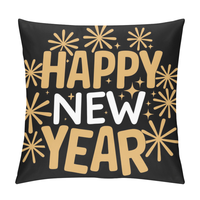 Personality  Celebrate Happy New Year 2025 In Style Festive Typography Design For T Shirt Print Pillow Covers