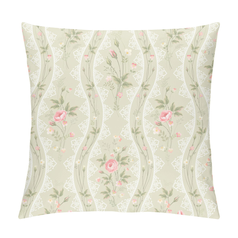 Personality  Seamless Floral Pattern With Lace   Pillow Covers