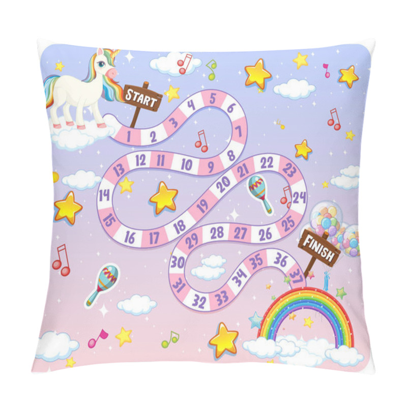 Personality  Cute Cartoon Maze Game Template Illustration Pillow Covers