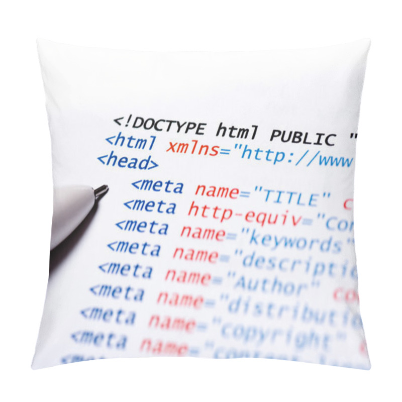 Personality  HTML Code Pillow Covers