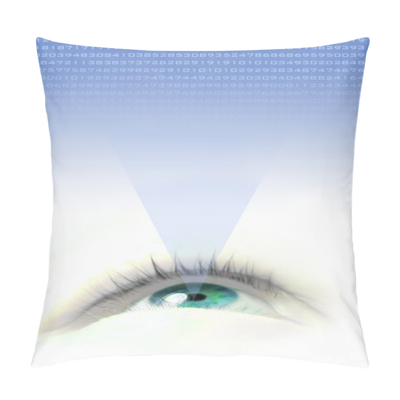 Personality  Blue Eye Pillow Covers