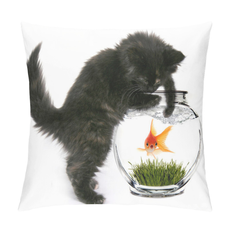 Personality  Scared Goldfish That Will Soon Be Eaten Pillow Covers