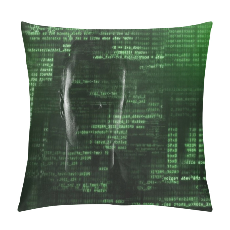 Personality  Hacker At Work Pillow Covers