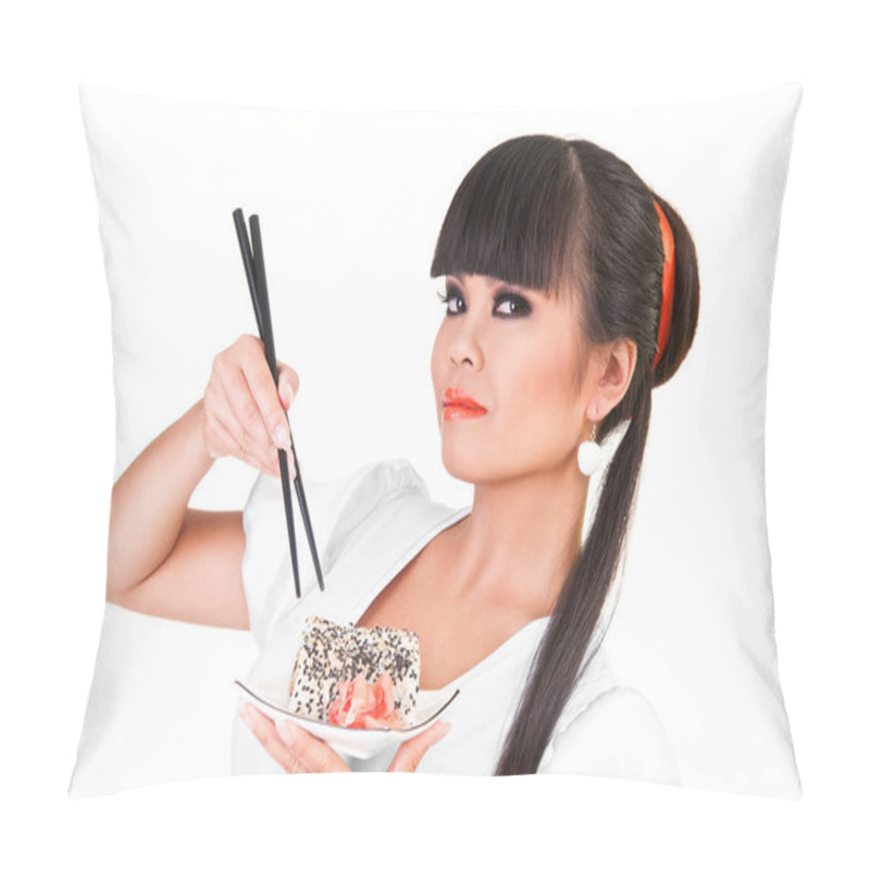 Personality  Young Japanese Woman Pillow Covers