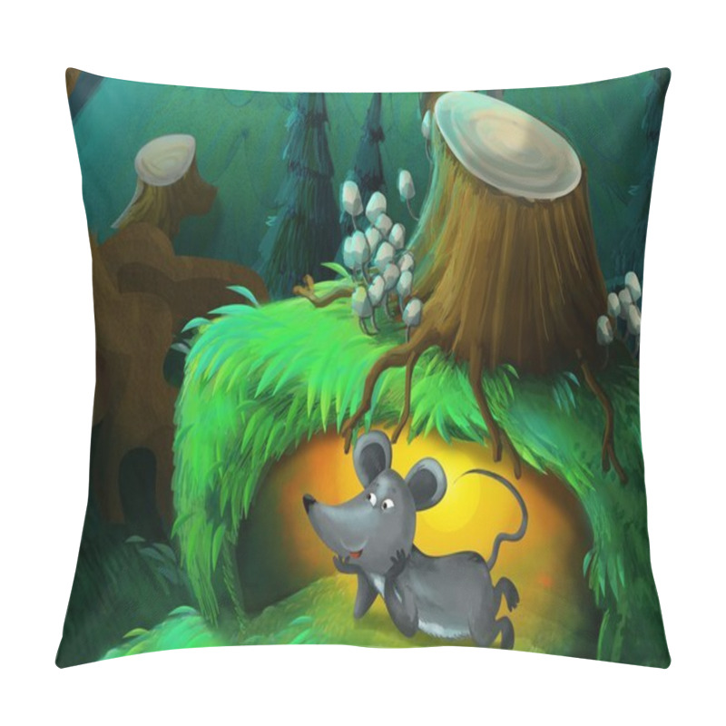 Personality  The Painting Of A Forest Animal - Illustration For The Children Pillow Covers