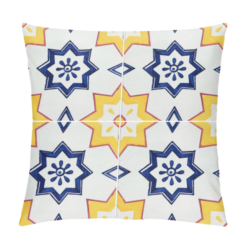 Personality  Traditional Portuguese Glazed Tiles Pillow Covers