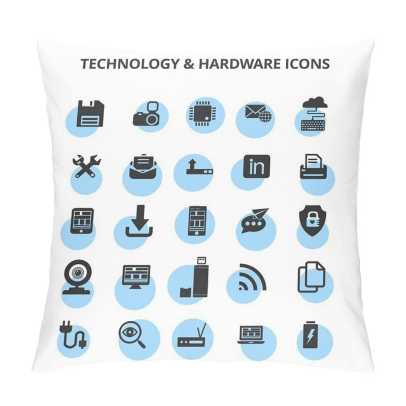 Personality  Technology And Hardware Icons  Pillow Covers