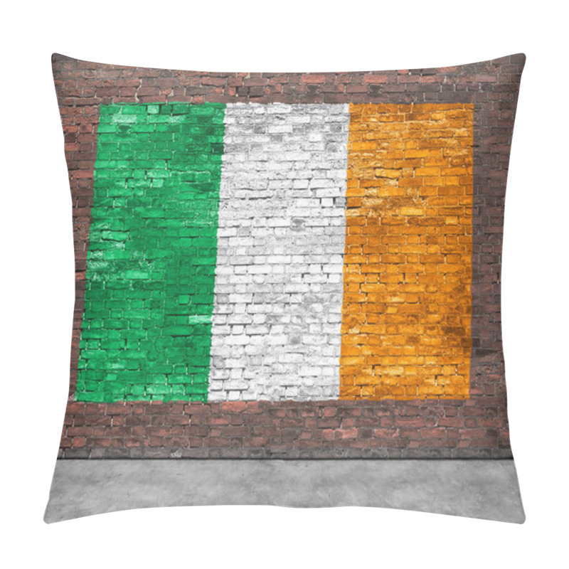 Personality  Flag Of Ireland And Foreground Pillow Covers