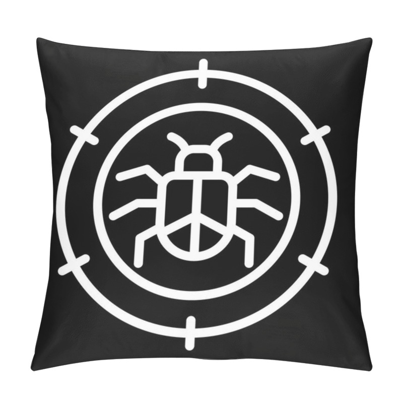 Personality  Debugger Web Icon Vector Illustration Pillow Covers