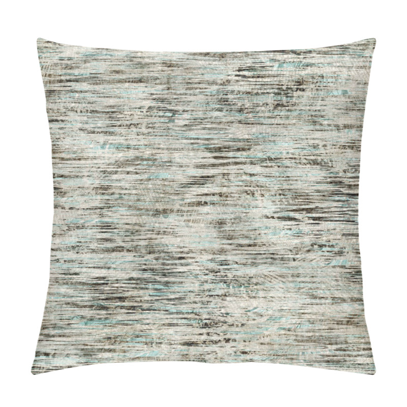 Personality  Tan And Teal Worn Messy Grungy Seamless Pattern Pillow Covers