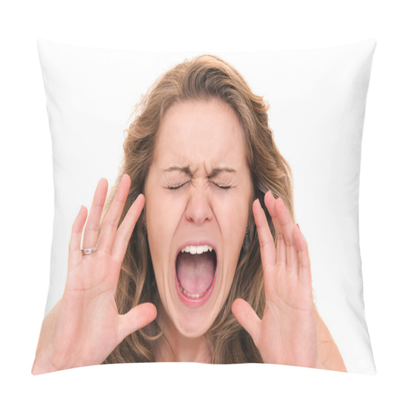 Personality  Screaming Woman Pillow Covers