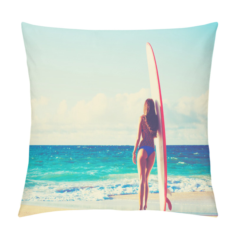 Personality  Beautiful Surfer Girl Pillow Covers