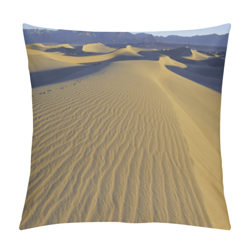 Personality  Ripples And Sand Dunes, Death Valley National Park, California Pillow Covers