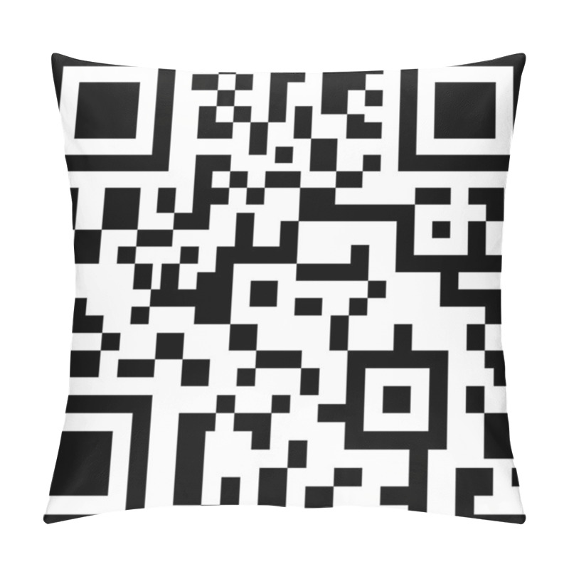 Personality  2D Barcode. Vector Illustration.  Pillow Covers