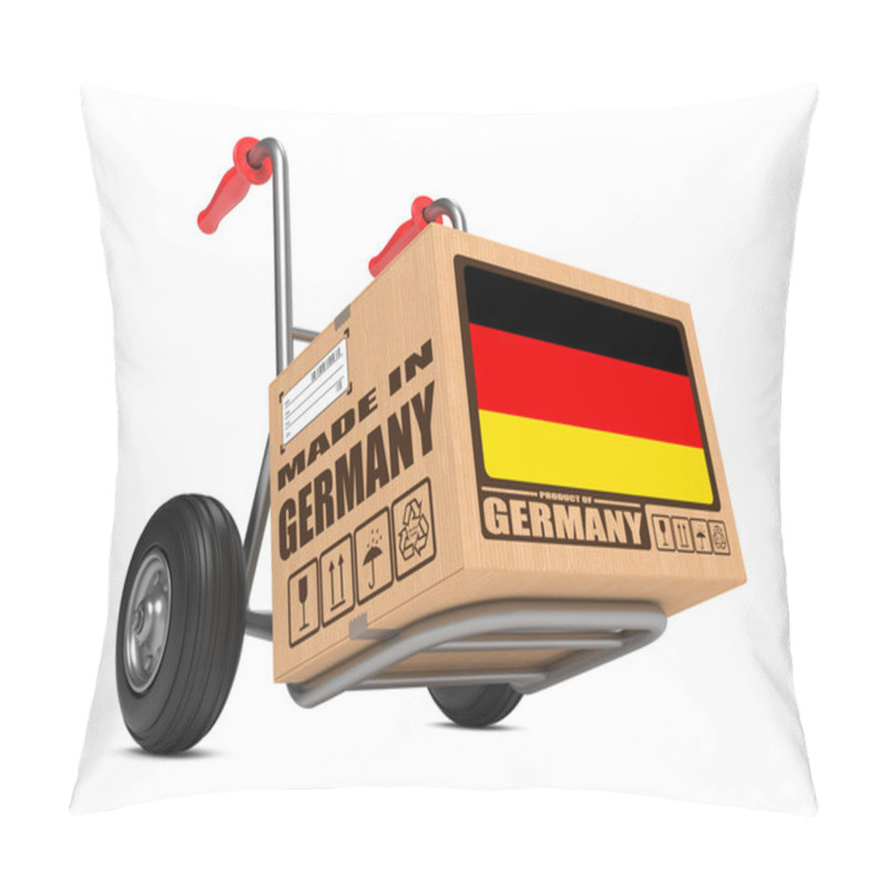 Personality  Made In Germany - Cardboard Box On Hand Truck. Pillow Covers