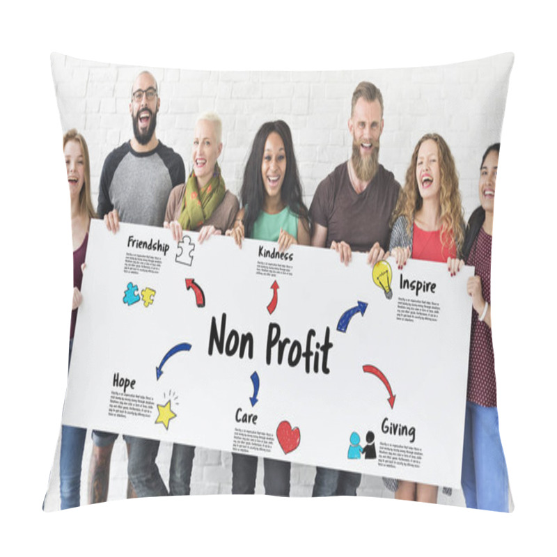 Personality  Group Of Multiracial People  Pillow Covers