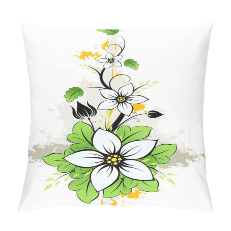 Personality  Grunge Summer Flower Pillow Covers