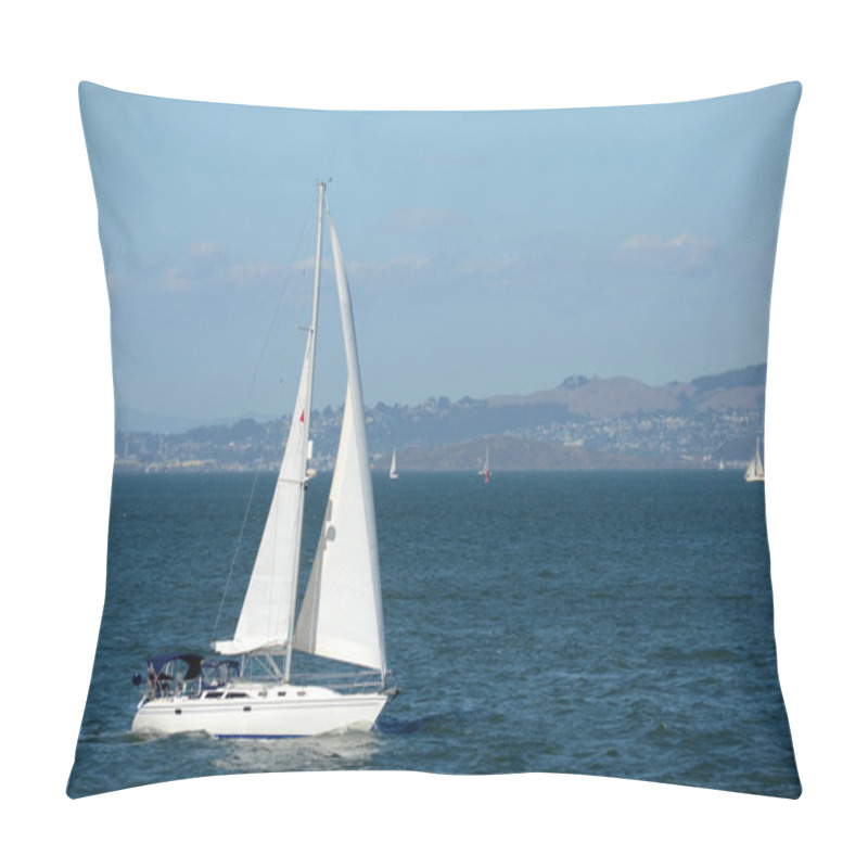 Personality  Sailing In The San Francisco Bay Pillow Covers