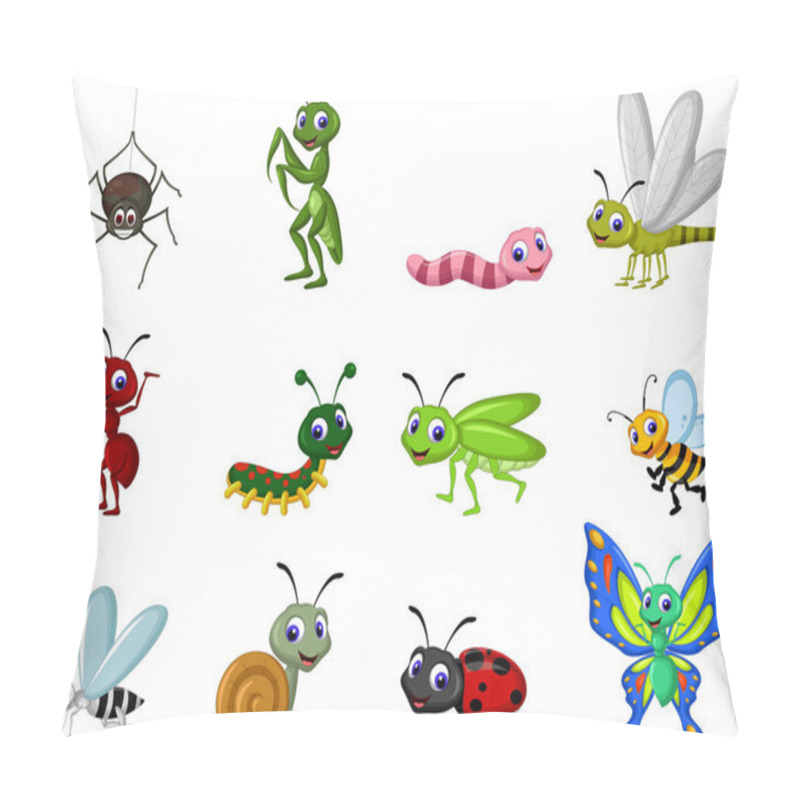 Personality  Cute Collection Of Insects Pillow Covers