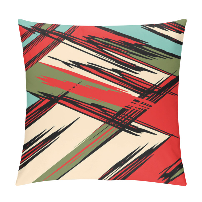 Personality  Beautiful Abstract Gentle Graffiti Pattern Vector Illustration Pillow Covers