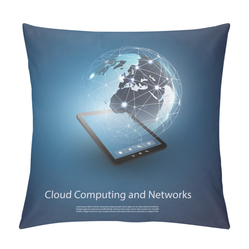 Personality  Global Networks - Design Concept For Your IT Business Pillow Covers