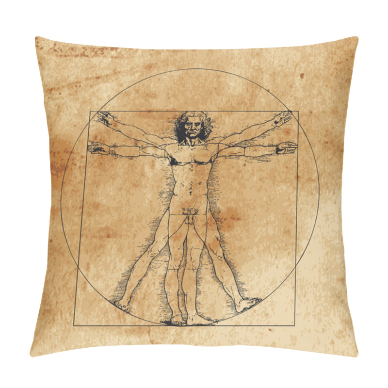 Personality  Vitruvian Man Pillow Covers