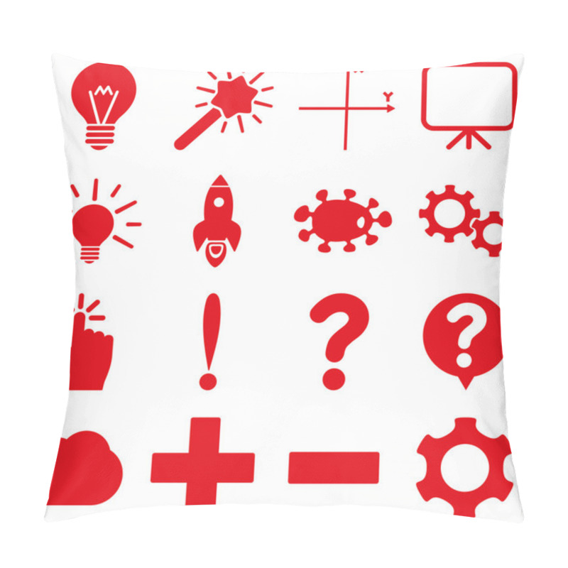 Personality  Basic Science And Knowledge Icons Pillow Covers