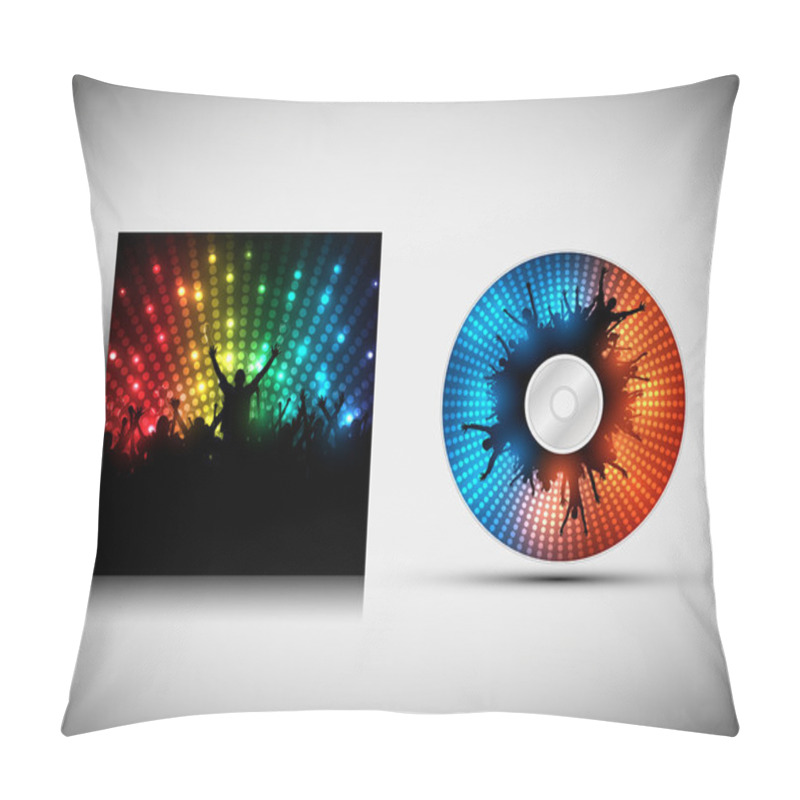 Personality  CD Cover Design Template - Party. Vector Illustration Pillow Covers