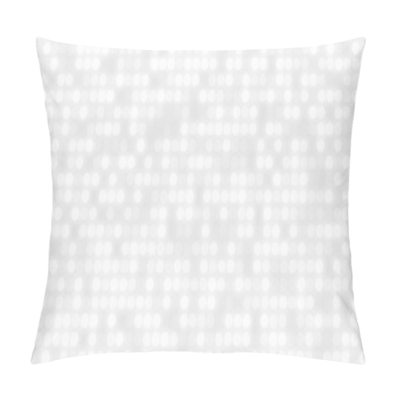 Personality  Dot White Gray Pattern Gradient Texture Background. Abstract  Technology Big Data Digital Background. 3d Rendering. Pillow Covers