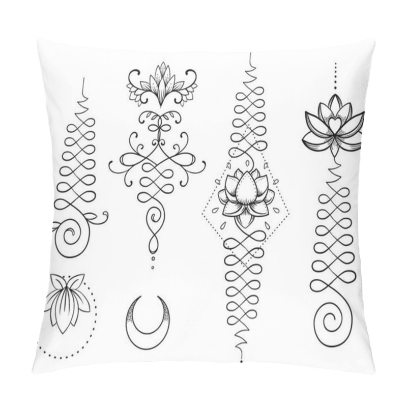 Personality  Unamole Hindu Symbols Of Wisdom   Pillow Covers