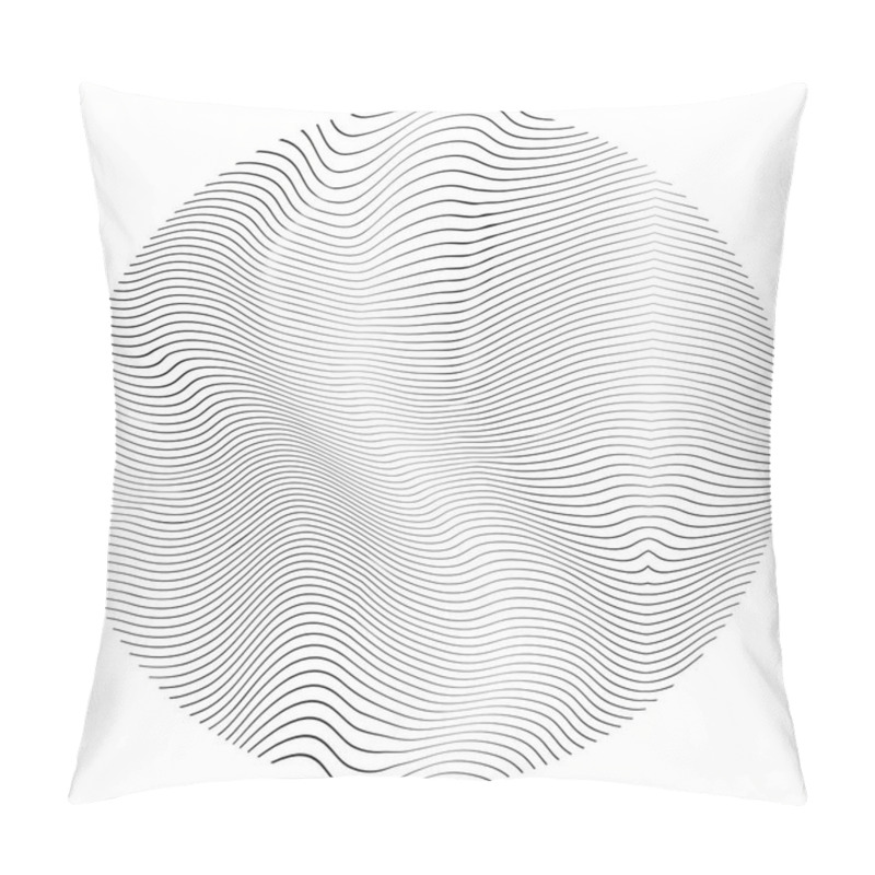 Personality  Distress Circular Texture Pillow Covers