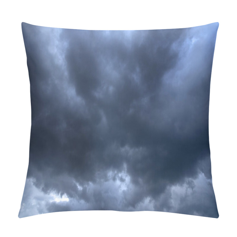 Personality  Big Summer Storm Clouds. Worsening Weather. Natural Abstract Background. Pillow Covers