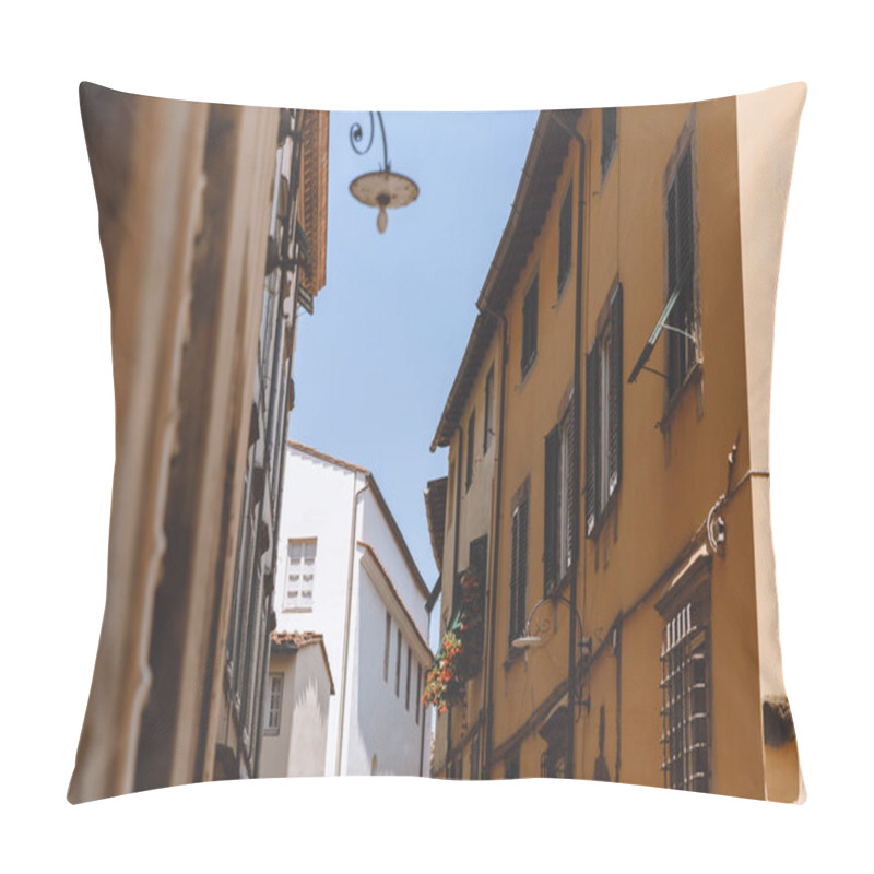 Personality  Ancient City With Old Houses On Street, Pisa, Italy  Pillow Covers