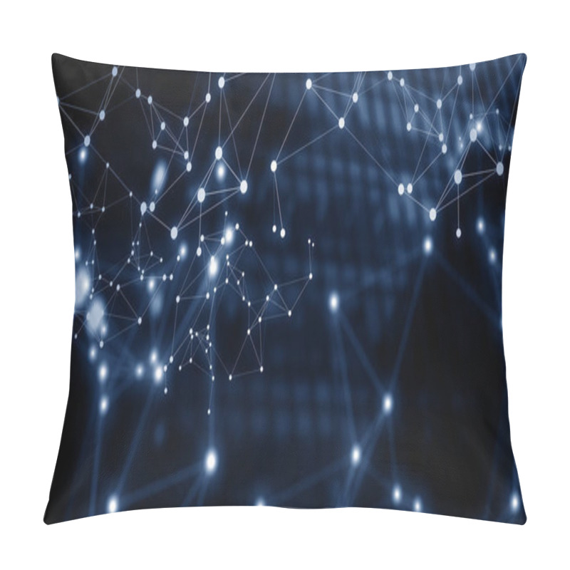 Personality  Business District And Wireless Technologies Pillow Covers