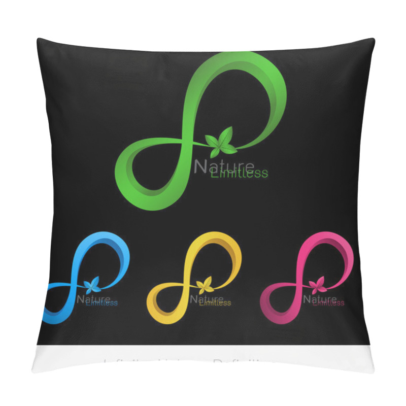 Personality  Logo Infinity With Leaf Pillow Covers