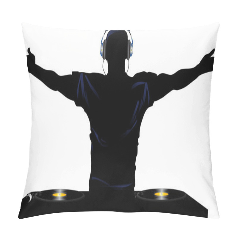 Personality  DJ And Record Decks Pillow Covers