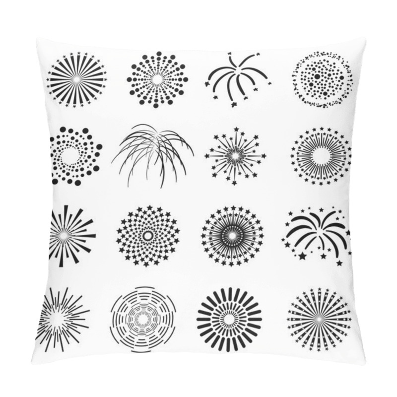 Personality  Beautiful Fireworks Set Pillow Covers