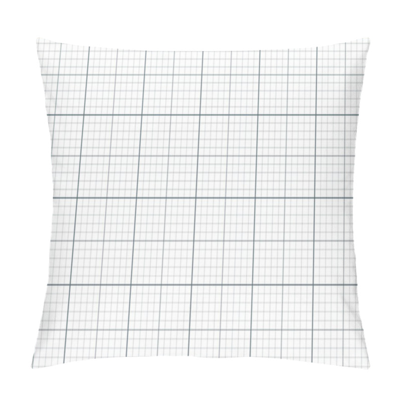 Personality  Graph Paper. Seamless Pattern. Architect Backgound. Millimeter Grid. Vector Pillow Covers