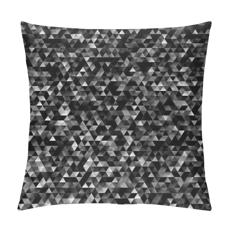 Personality  Geometrical Abstract Triangle Mosaic Background - Gradient Vector Design Pillow Covers