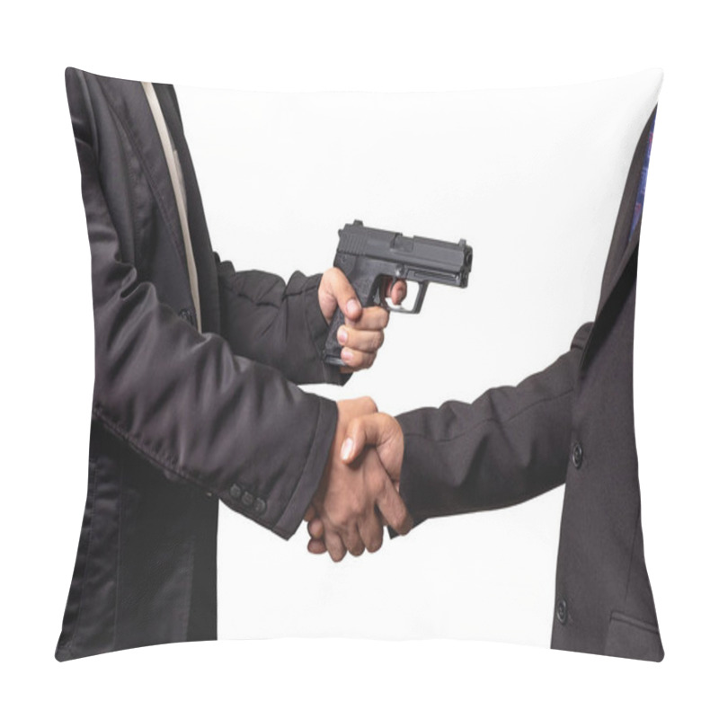 Personality  Friends With Benefit And Intimidate, Concept Of Bad Businessman Pillow Covers