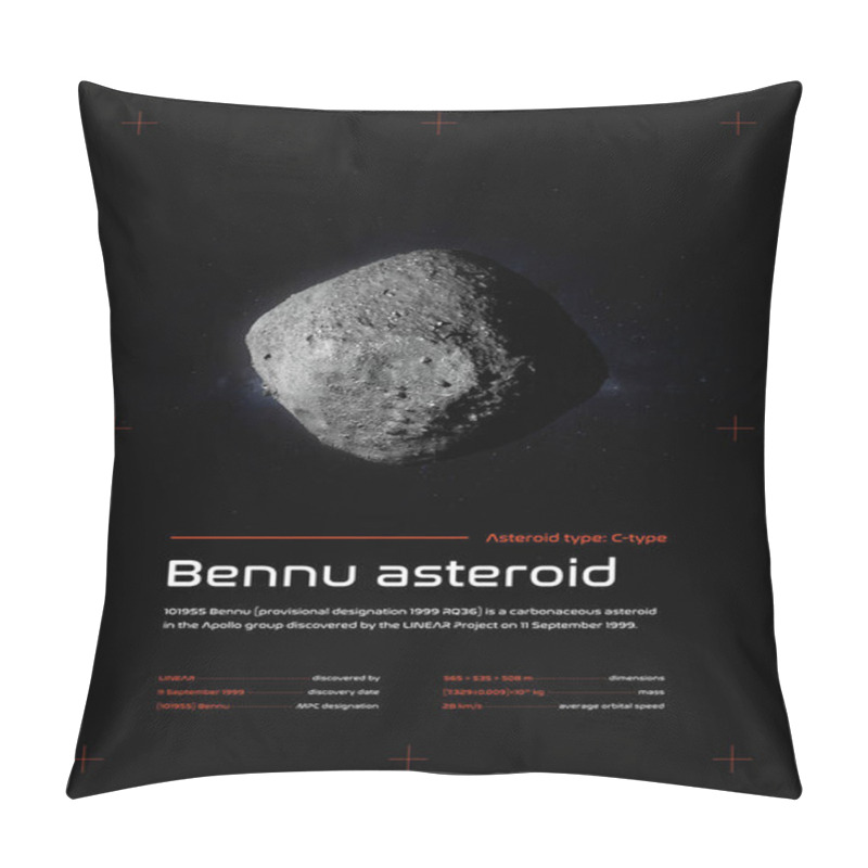 Personality  Bennu Asteroid 3D Illustration Poster Pillow Covers