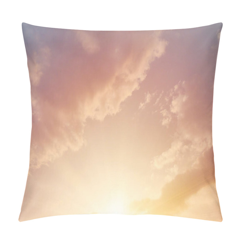 Personality  Beautiful Golden Sky Morning Sunrise Heaven Cloud Pillow Covers