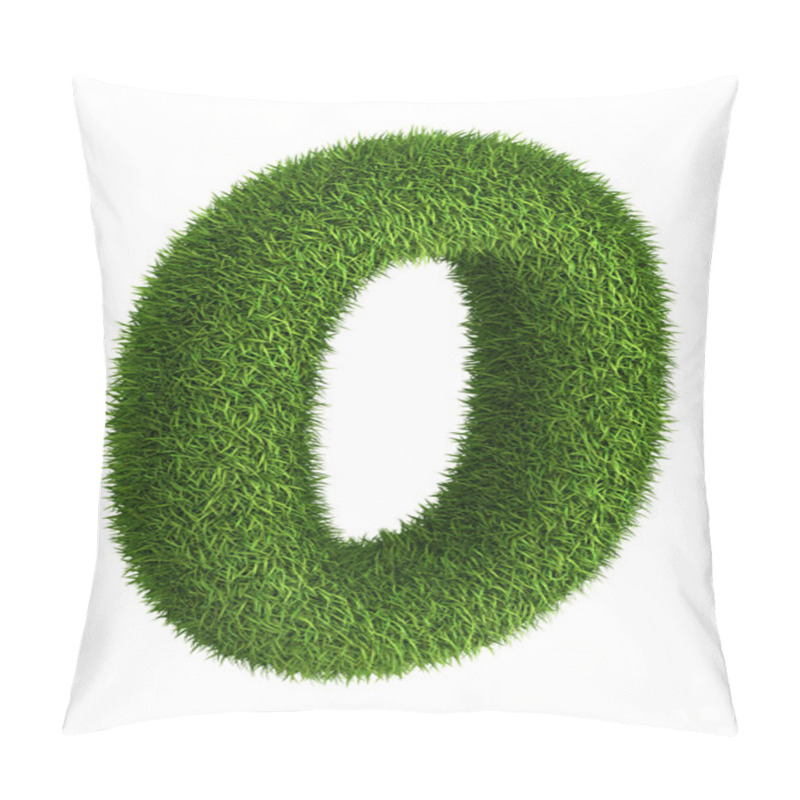 Personality  Natural Grass Number 0 Pillow Covers