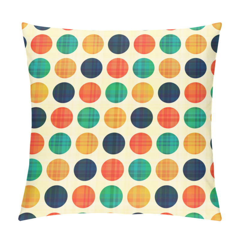 Personality  Seamless Polka Dots Pattern Pillow Covers