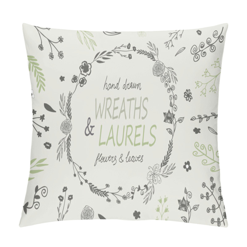 Personality  Leaves, Swirls, Floral Elements. Pillow Covers