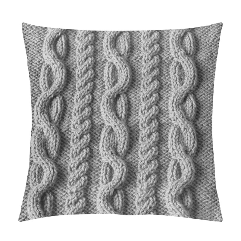 Personality  Knitting Wool Texture Background Pillow Covers