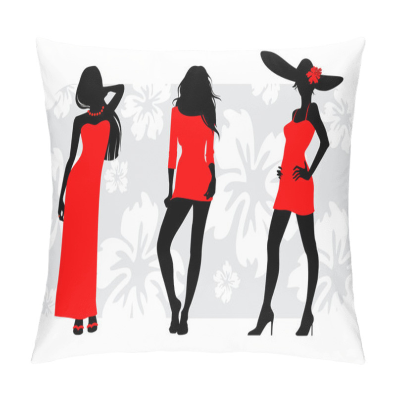 Personality  Tree Gils Silhouettes Pillow Covers