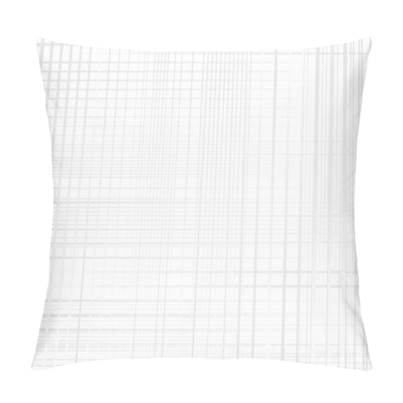 Personality  Grayscale, Bright Grid, Mesh, Lattice Or Grating. Intersected Lines, Stripes Vector Illustration Pillow Covers